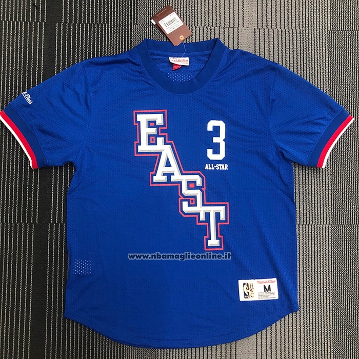 Maglia Manica Corta All Star 2009 Allen Iverson #3 Blu